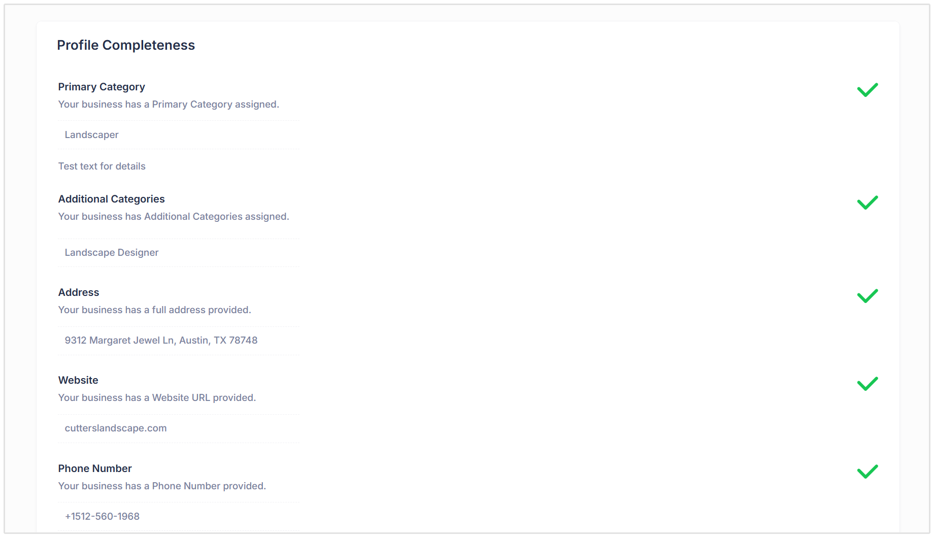 Pemeriksaan kelengkapan profil